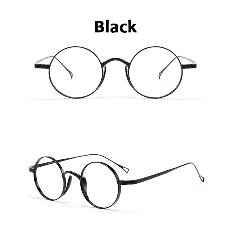Japanese Style Handmade Replica Retro round Glasses Frames KMN99 Men Pure Titanium Eyeglasses Luxury anti Blue Light Eyewear