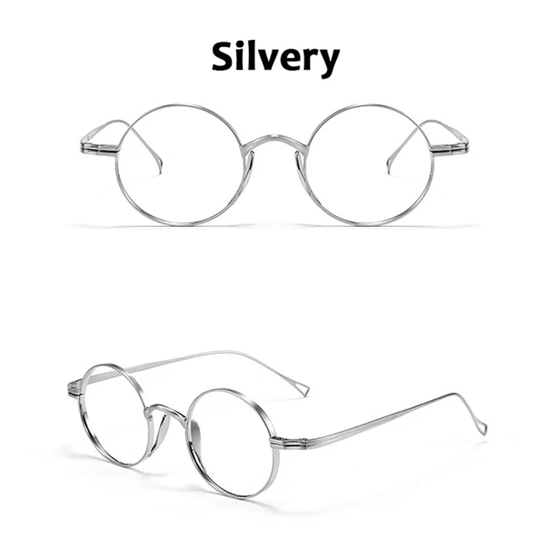 Japanese Style Handmade Replica Retro round Glasses Frames KMN99 Men Pure Titanium Eyeglasses Luxury anti Blue Light Eyewear