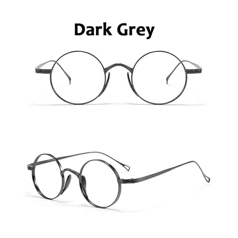 Japanese Style Handmade Replica Retro round Glasses Frames KMN99 Men Pure Titanium Eyeglasses Luxury anti Blue Light Eyewear